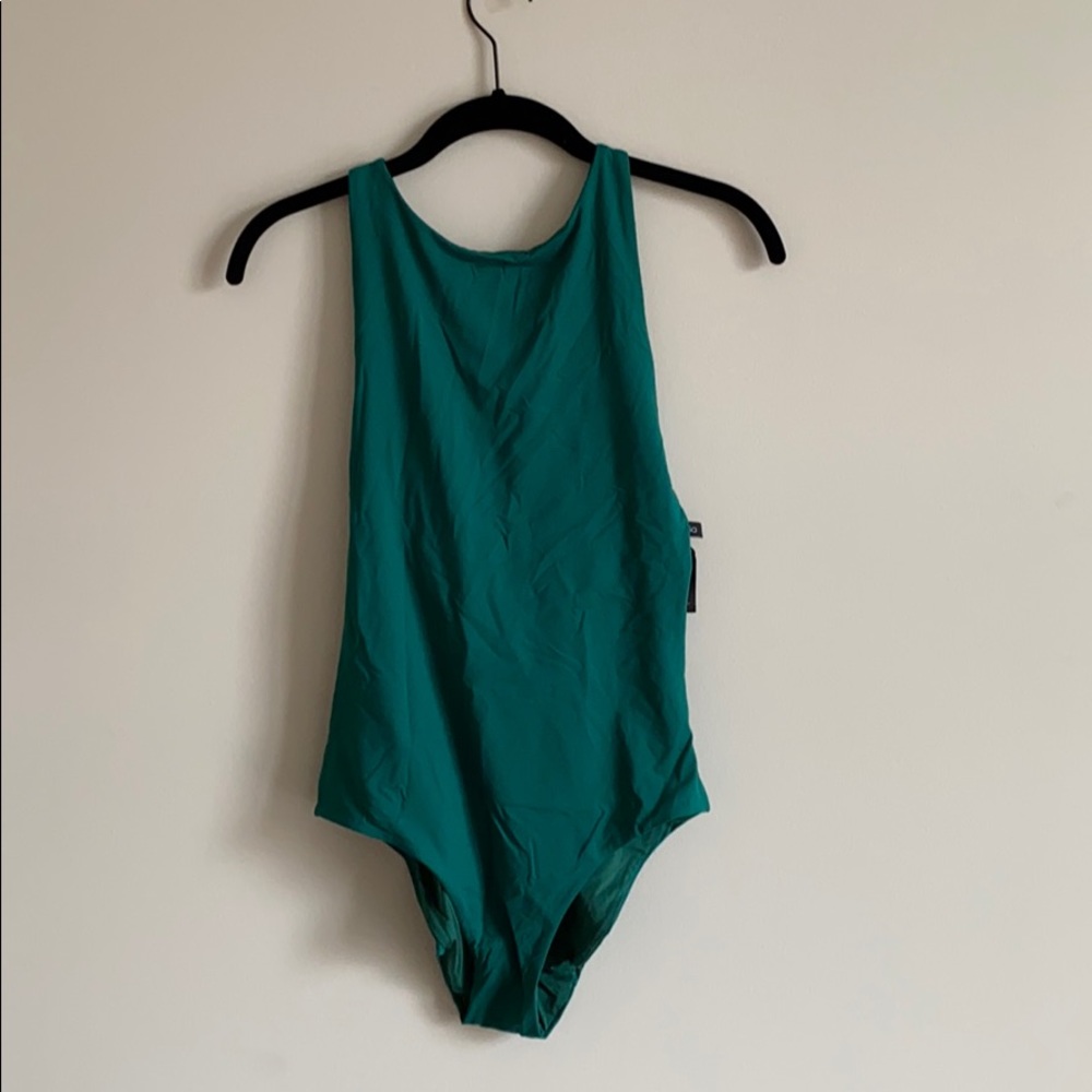 Onia Green one piece bathingsuit